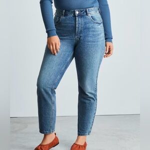 NWT: Everlane '90s Cheeky Hourglass Jean in Vintage Mid Blue